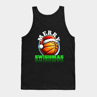 Merry Swishmas Basketball Christmas Tank Top
